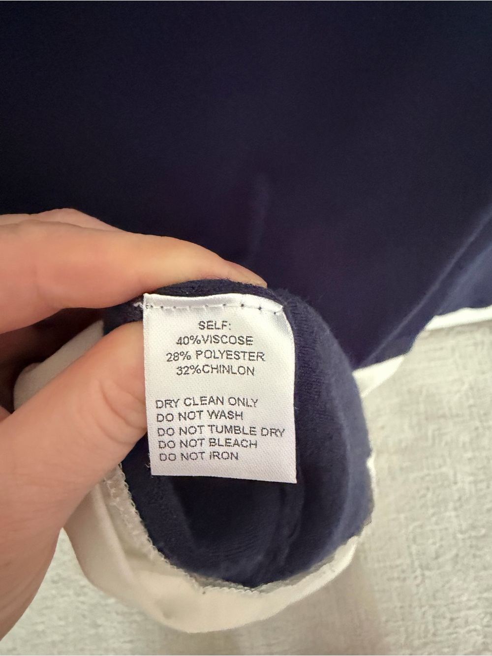 Pinch Navy Cardigan with White Trim - Picture 6 of 6